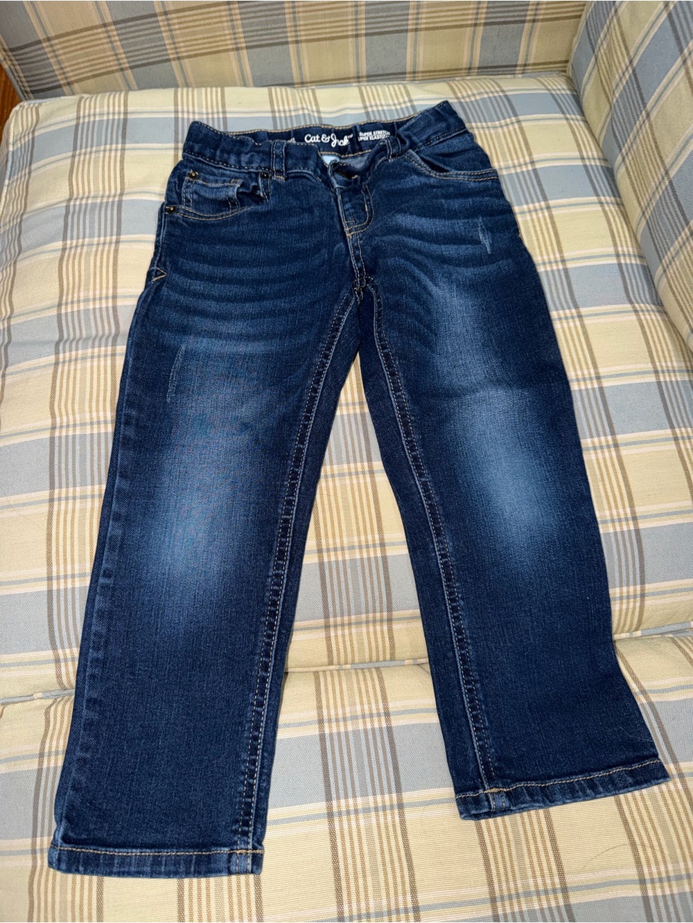 Cat & Jack Girl’s Navy Blue Relaxed Fit Jeans. Size 4T